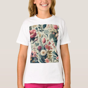 Camiseta Descubre el impresionante patrón botánico floral d