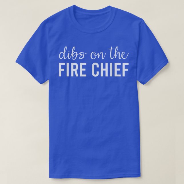 Camiseta Descubre el regalo de esposa del jefe de bomberos (Diseño del anverso)
