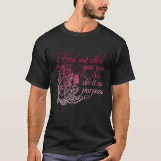 Camiseta Descubre Quién Eres Hazlo A Propósito Ropa Vintage