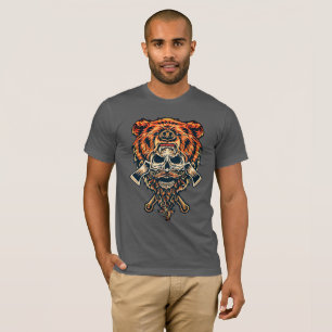 Camiseta Descubre tu espíritu aventurero: Oso Lumberjack