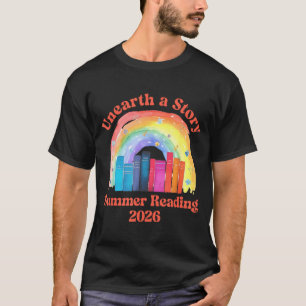 Camiseta Descubre una historia verano lectura 2026 bibliote