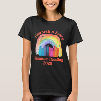 Camiseta Descubre una historia verano lectura 2026 bibliote