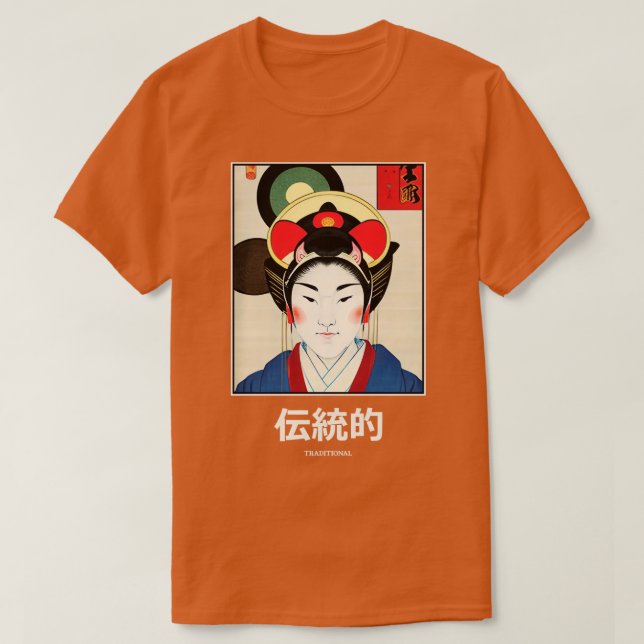 Camiseta Descubriendo la belleza de la tradición geisha jap (Diseño del anverso)
