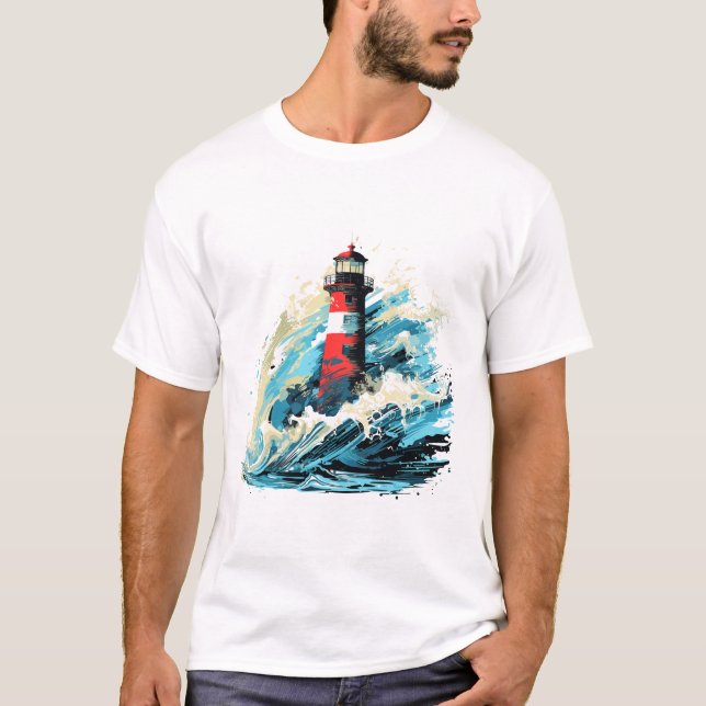 Camiseta Descubrimiento de belleza oceánica en el mar del f (Anverso)