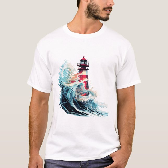 Camiseta Descubrimiento de belleza oceánica en el mar del f (Anverso)