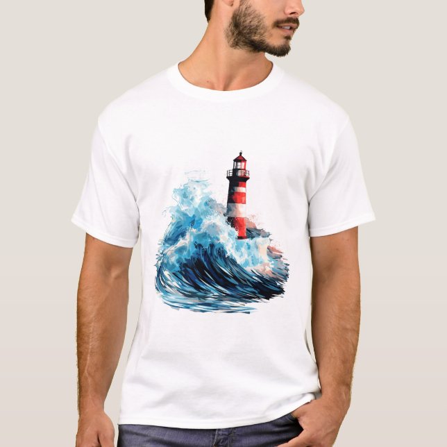 Camiseta Descubrimiento de belleza oceánica en el mar del f (Anverso)