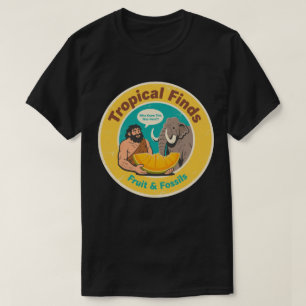 Camiseta Descubrimiento de Frutas Antiguas Retro Cavernícol