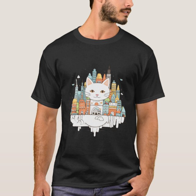 Camiseta Descubrimiento de la ciudad de la belleza animal d (Anverso)