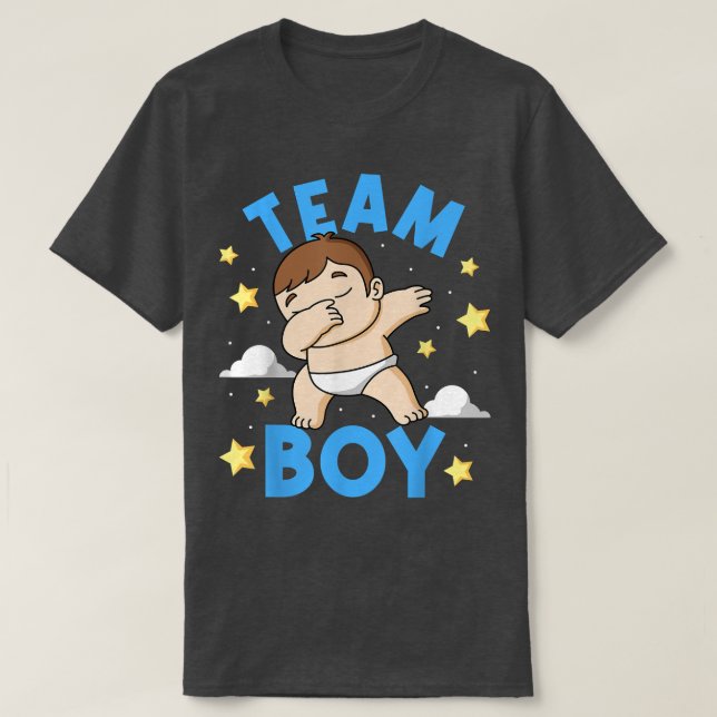 Camiseta Descubrimiento de sexo de niño en equipo Fiesta be (Diseño del anverso)
