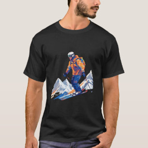 Camiseta Descubrimiento de viaje divertido en invierno para