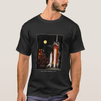 Descubrimiento del transbordador espacial y Luna c