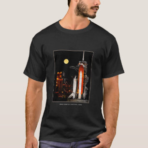 Camiseta Descubrimiento del transbordador espacial y Luna c