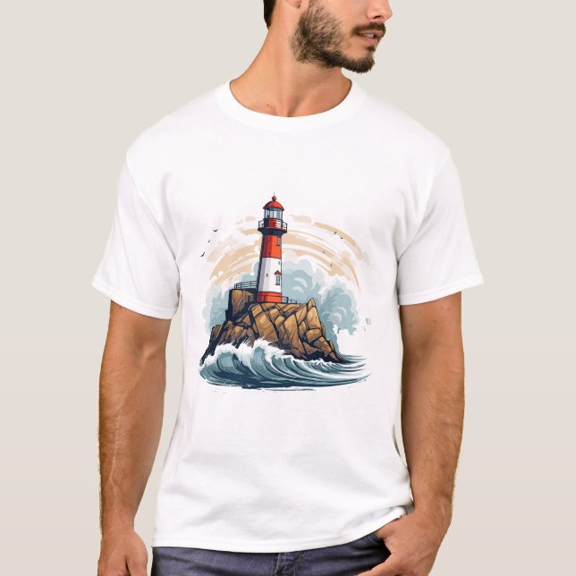 Camiseta Descubrimiento oceánico de la belleza del fondo ma (Anverso)
