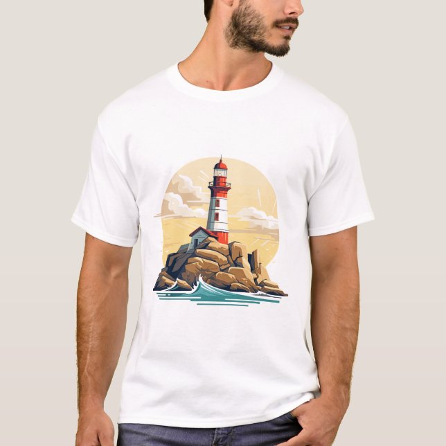 Camiseta Descubrimiento oceánico de la belleza del fondo ma (Anverso)