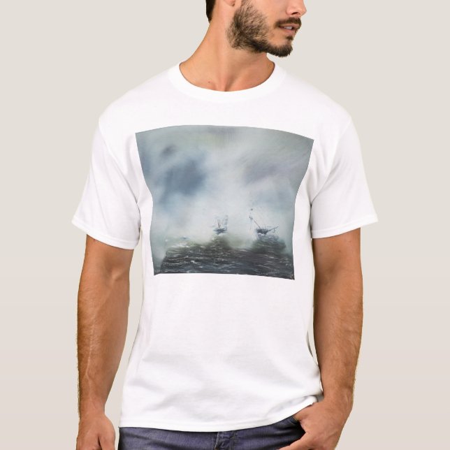 Camiseta Descubrimiento un claro en el capitán de la niebla (Anverso)