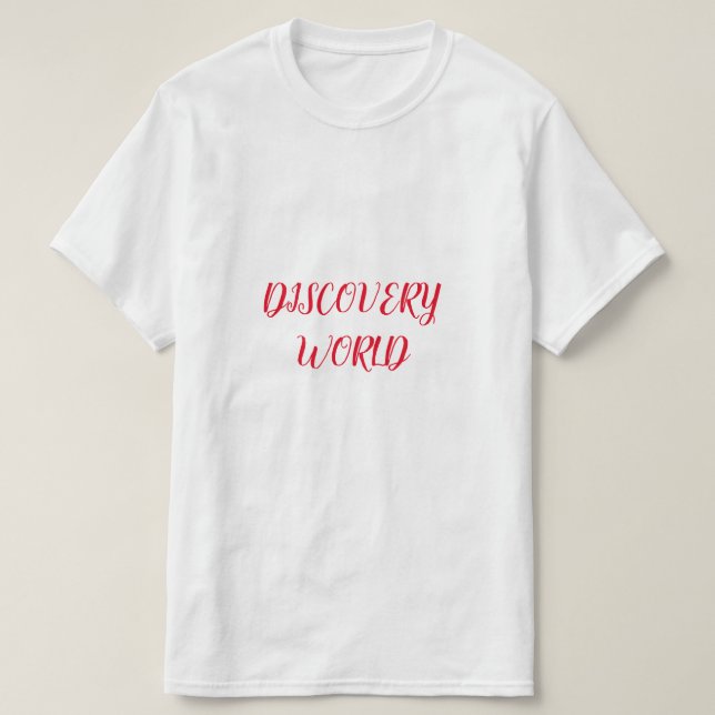 CAMISETA DESCUBRIR LA MODA (Diseño del anverso)