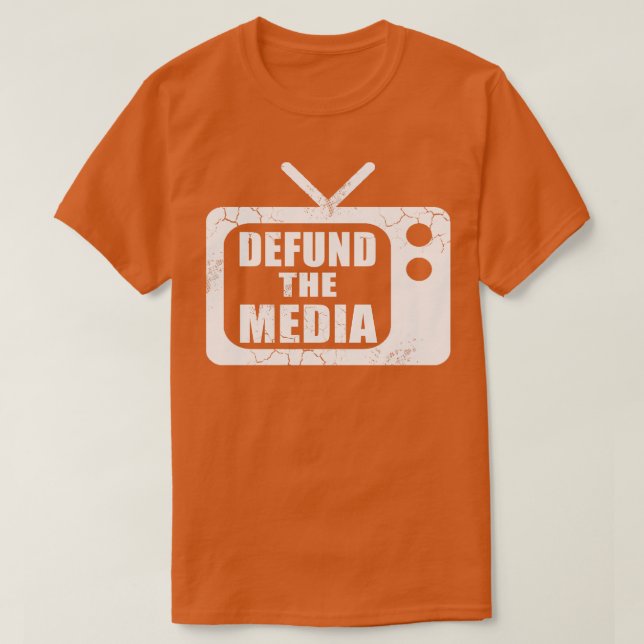 Camiseta Descubrir las noticias falsas de los medios (Diseño del anverso)