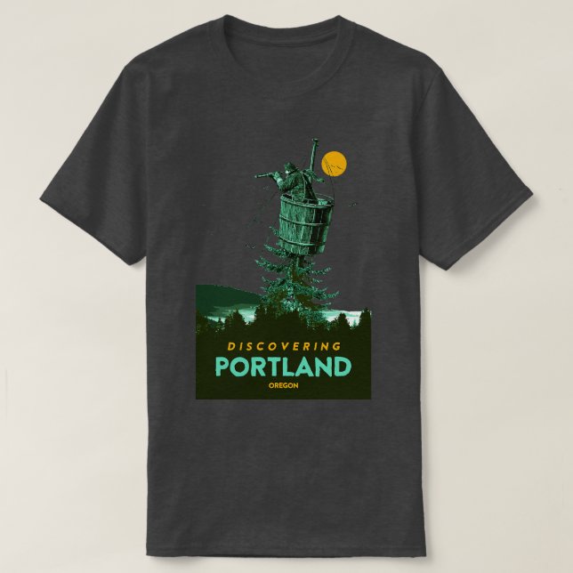 CAMISETA DESCUBRIR PORTLAND (Diseño del anverso)