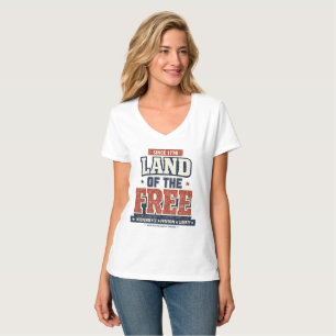 Camiseta Desde 1776 Tierra de los Libres Patriótica Mujer U