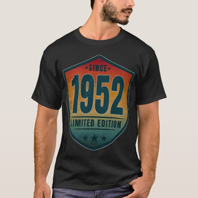 Camiseta Desde 1952 Edición Limitada Vintage Retro Sunset (Anverso)