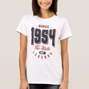 Camiseta Desde 1954, el regalo de cumpleaños de las leyenda