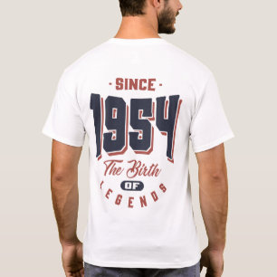 Camiseta Desde 1954, el regalo de cumpleaños de las leyenda