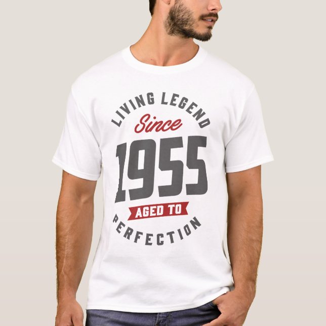 Camiseta Desde 1955, Edad A La Perfección (Anverso)