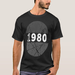 Camiseta Desde 1980 Hombres Mujeres 1980 BDay Nacido en 198
