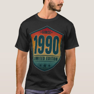 Camiseta Desde 1990 Edición Limitada Vintage Retro Atardece