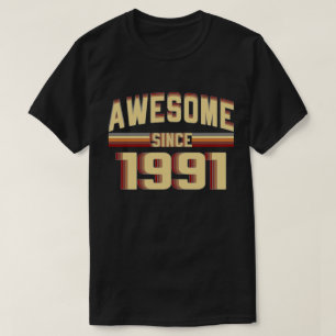 Camiseta Desde 1991 vintage impresionante 28 años del
