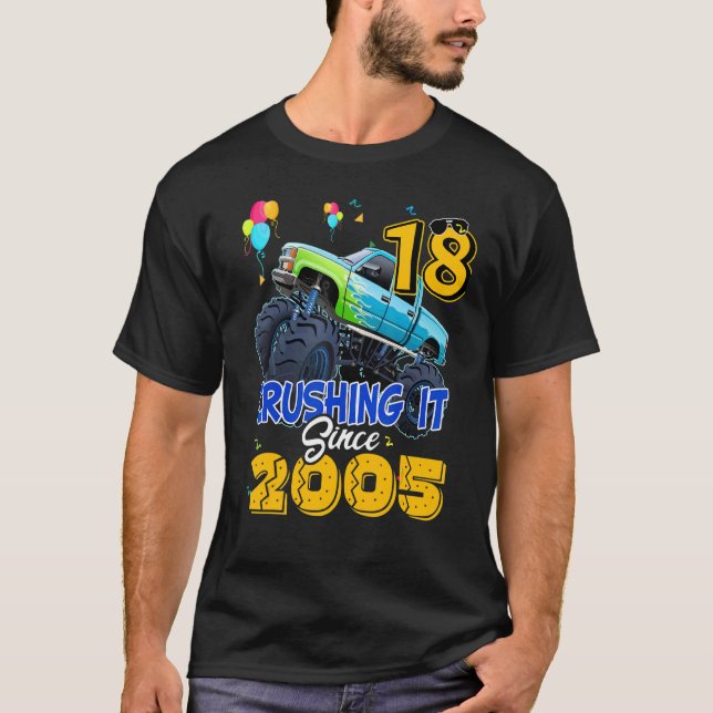 Camiseta Desde 2005 Monster Truck 18th Birth (Anverso)