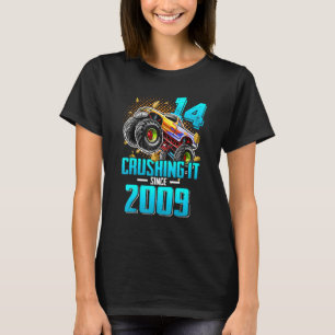 Camiseta Desde 2009 Monster Truck 14th Birth