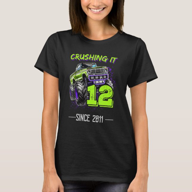 Camiseta Desde 2011 Monster Truck 11th Birth (Anverso)