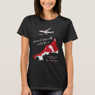 Camiseta Desde Cornwall con amor primer lanzamiento satelit