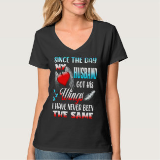 Camiseta Desde El Día En Que Mi Esposo Recibió Sus Alas Nun