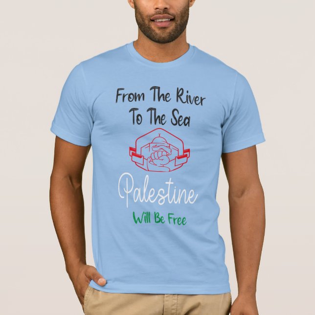 Camiseta Desde El Río Hasta El Mar Palestina Será Libre (Anverso)