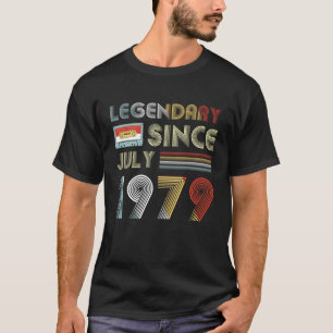 Camiseta Desde julio de 1979 40.o cumpleaños legendario