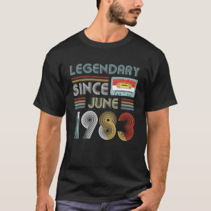 Camiseta Desde junio de 1983 vintage legendario del