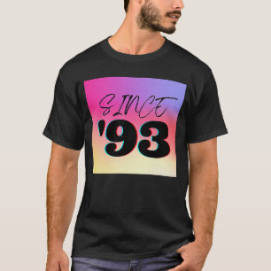 Camiseta Desde la letra negra gradiente '93