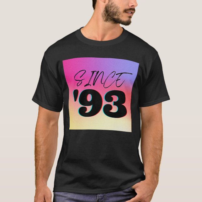 Camiseta Desde la letra negra gradiente '93 (Anverso)