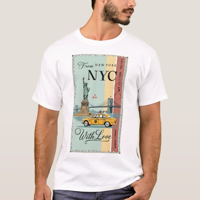 Camiseta Desde Nueva York, con amor - Sinfonía del metro (Anverso)
