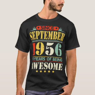 Camiseta Desde Septiembre De 1956 Feliz Cumpleaños A Papá