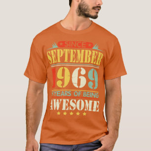 Camiseta Desde Septiembre De 1969 Feliz Cumpleaños 51 Años