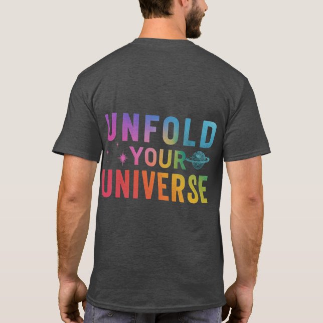 Camiseta desdoblar_ tu_ universo_T-Shirt (Reverso)