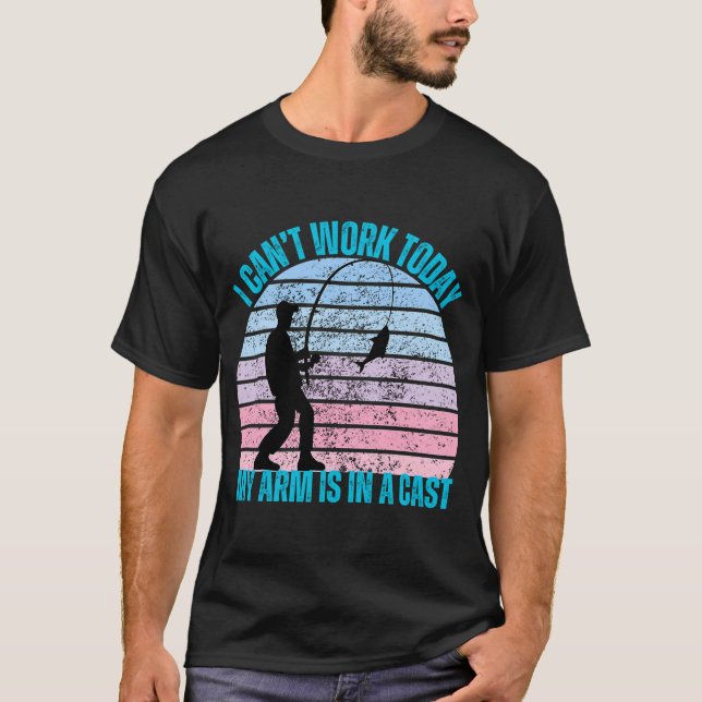 Camiseta Deseando estar pescando (Anverso)