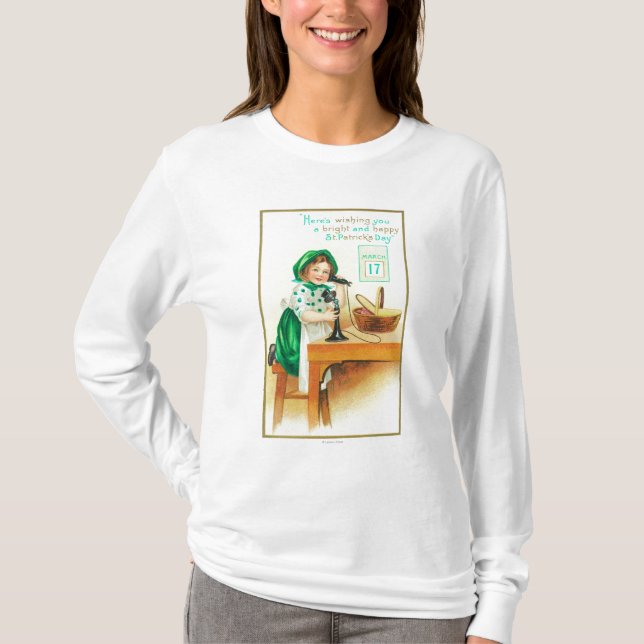 Camiseta Deseándole un St Patrick brillante y feliz (Anverso)