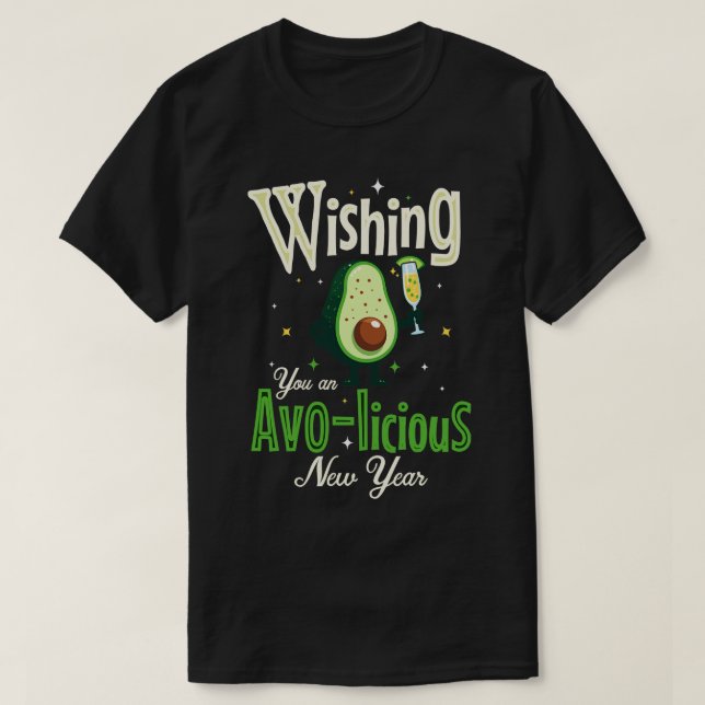 Camiseta Deseándote un año nuevo evasivo (Diseño del anverso)