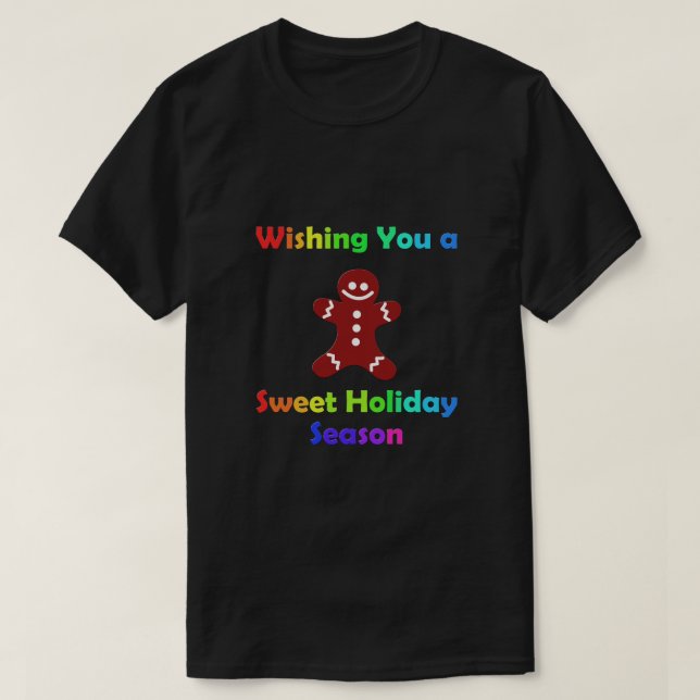 Camiseta Deseándote una dulce temporada de vacaciones (Diseño del anverso)