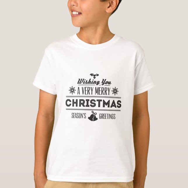 Camiseta Deseándote una Feliz Navidad (Anverso)