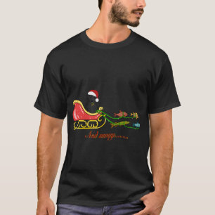 Camiseta Deseándote una muy buena Fishmas divertida pesca d